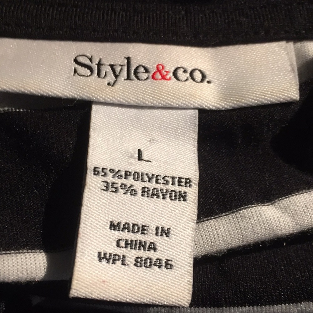 Style&Co Cowel Neck with Inset - Picture 2 of 2